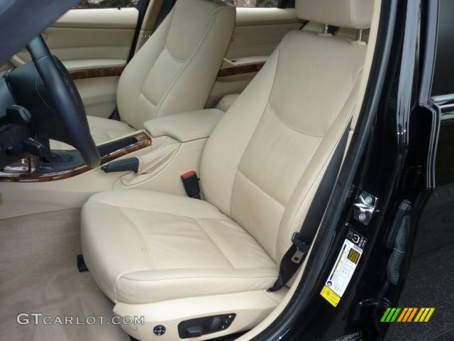 2006 3 Series 325i Sedan - Jet Black / Beige photo #5