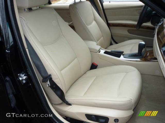 2006 3 Series 325i Sedan - Jet Black / Beige photo #6