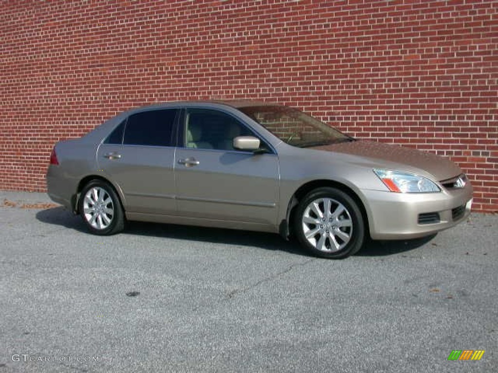 2006 Accord EX-L V6 Sedan - Desert Mist Metallic / Ivory photo #2