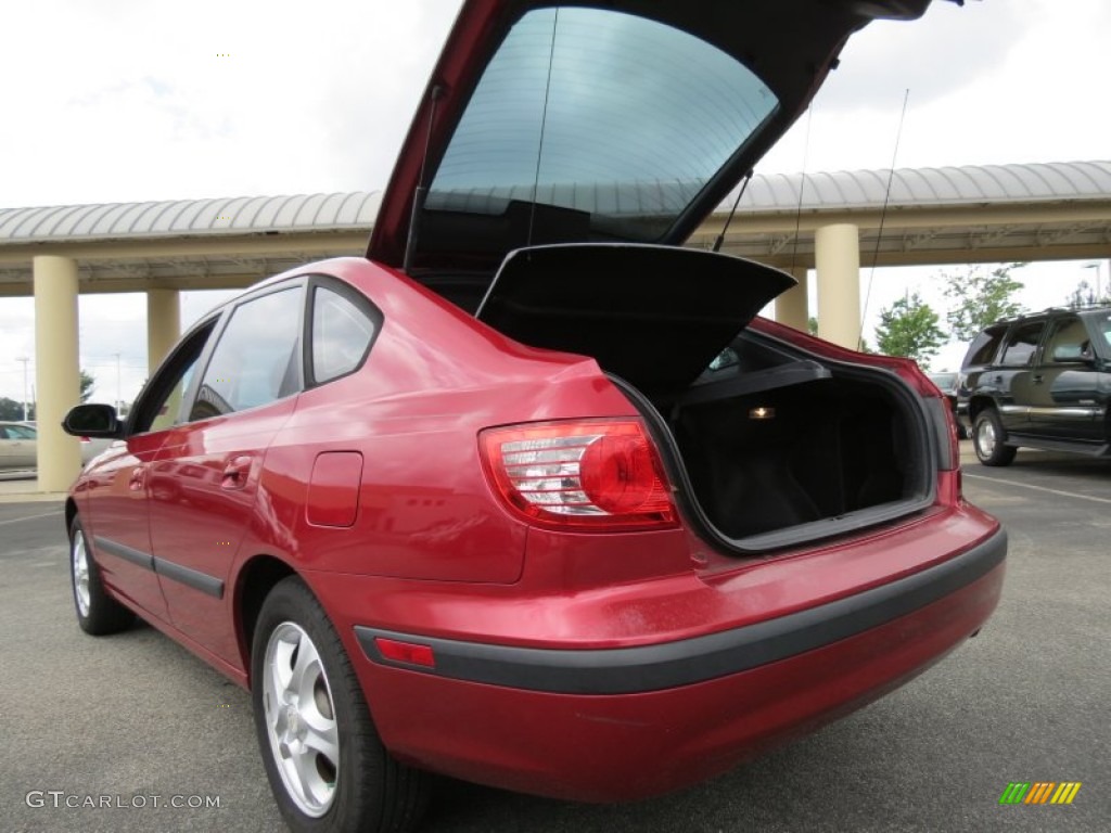 2004 Elantra GT Hatchback - Crimson Dark Red / Gray photo #9