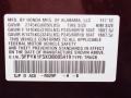 R529P: Dark Cherry Pearl 2013 Honda Ridgeline RTL Color Code