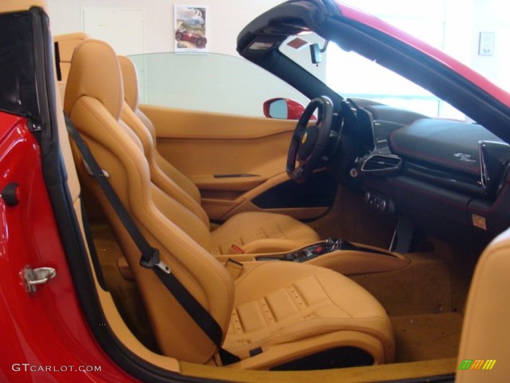 Beige Interior 2012 Ferrari 458 Spider Photo #74234180