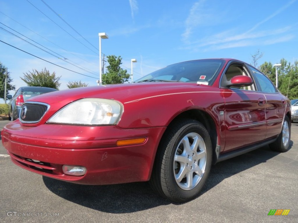 2002 Sable LS Premium Sedan - Matador Red Metallic / Medium Parchment photo #1