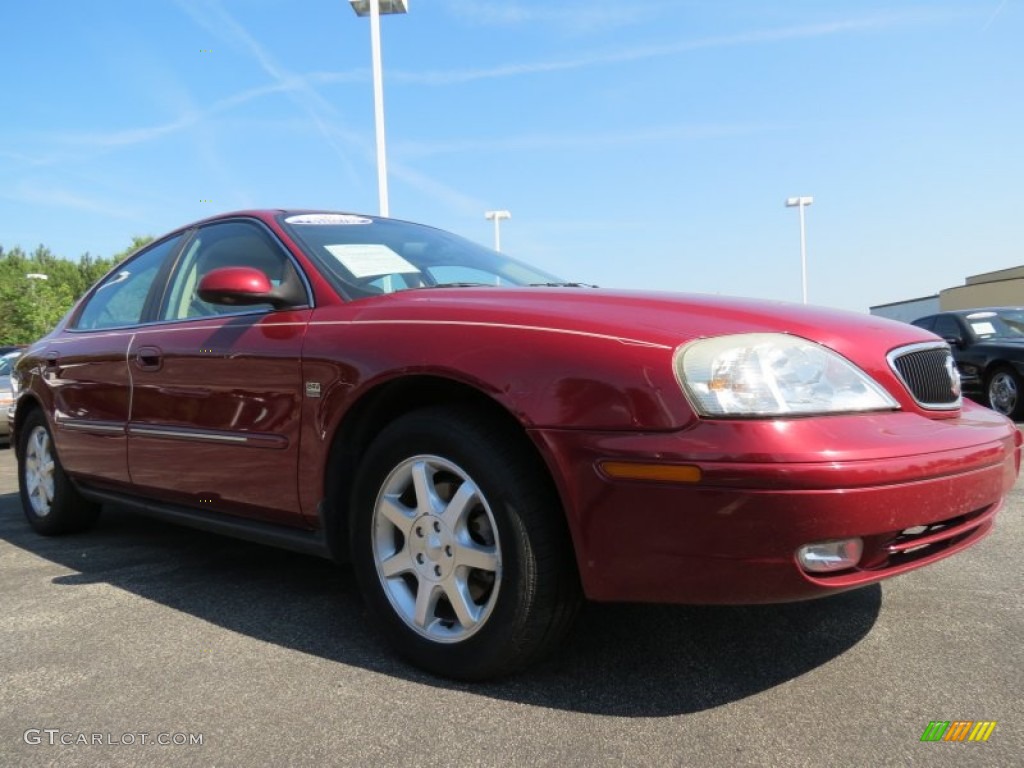 2002 Sable LS Premium Sedan - Matador Red Metallic / Medium Parchment photo #4