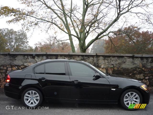 2006 3 Series 325i Sedan - Jet Black / Beige photo #11