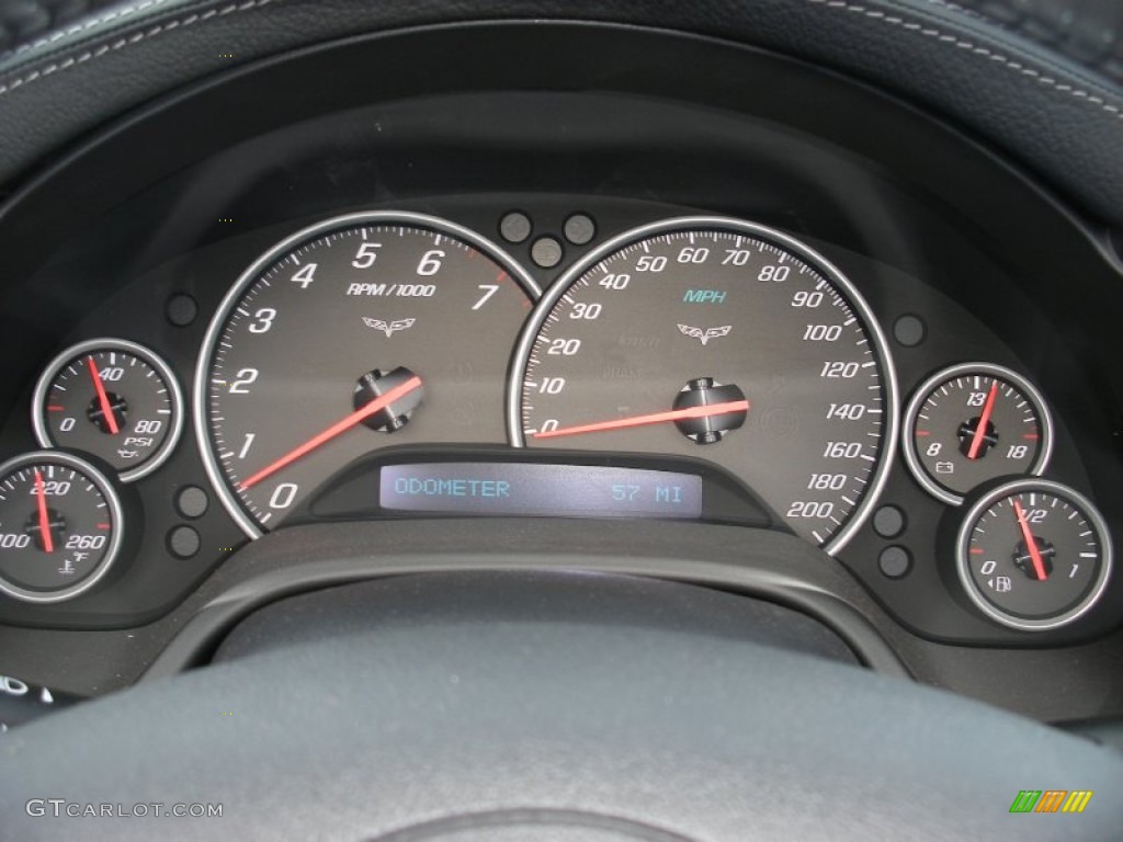 2012 Chevrolet Corvette Grand Sport Convertible Gauges Photo #74234953