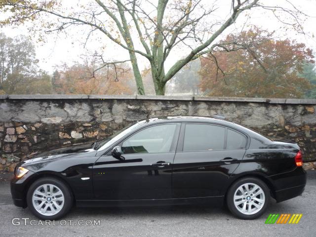 2006 3 Series 325i Sedan - Jet Black / Beige photo #12