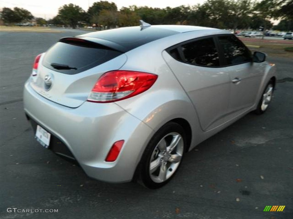 Ironman Silver 2012 Hyundai Veloster Standard Veloster Model Exterior Photo #74235173