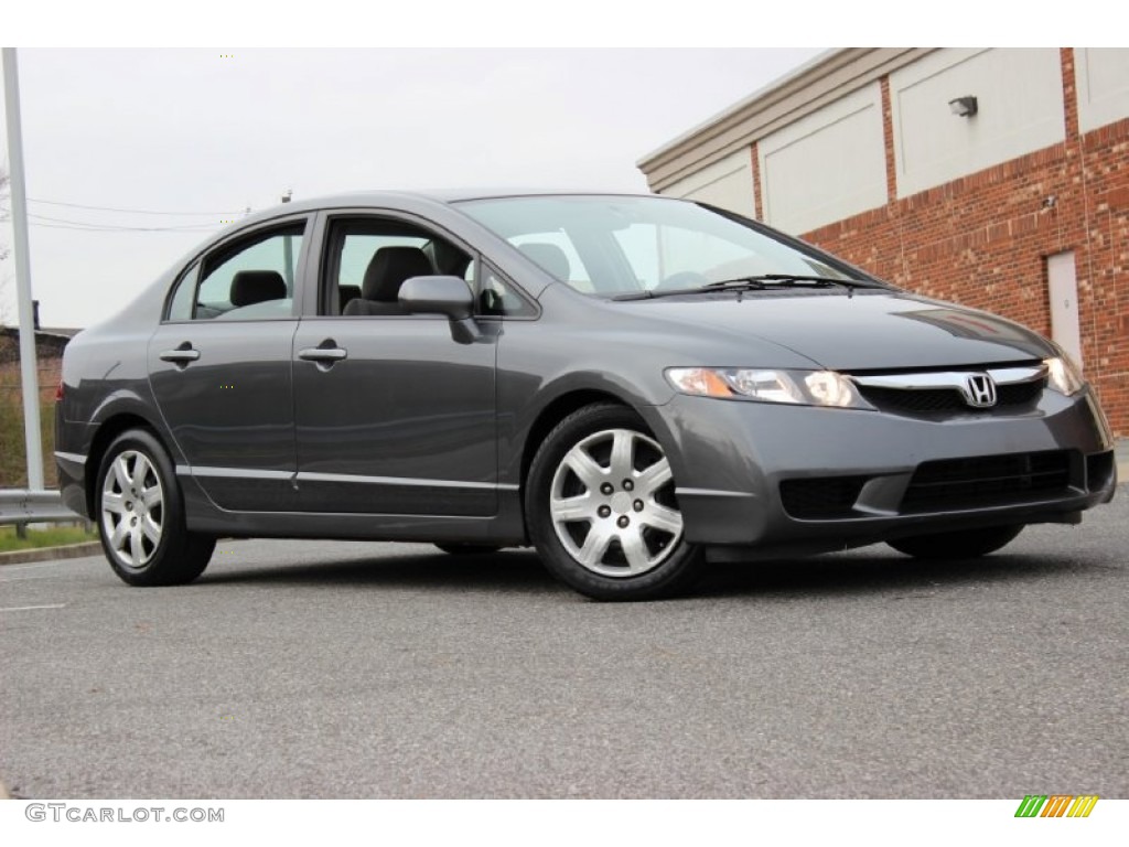 Polished Metal Metallic 2010 Honda Civic LX Sedan Exterior Photo #74236523