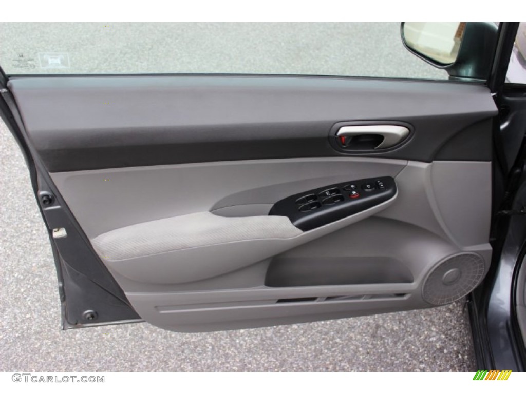 2010 Honda Civic LX Sedan Gray Door Panel Photo #74237638