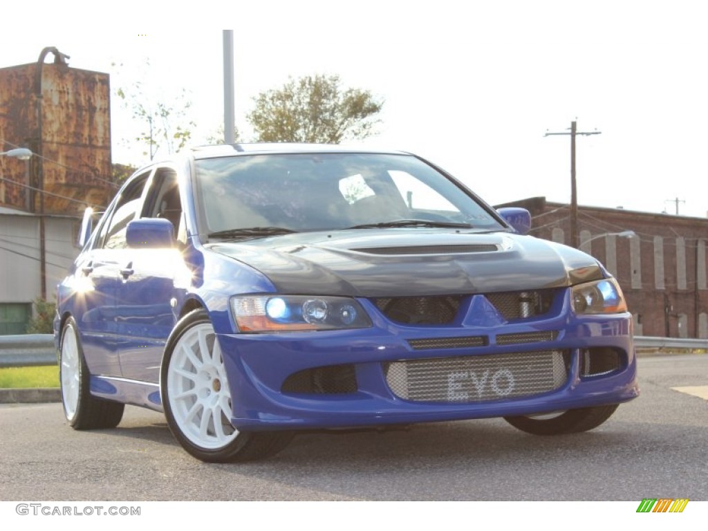 2003 Lancer Evolution VIII - Blue By You / Black/Blue photo #1