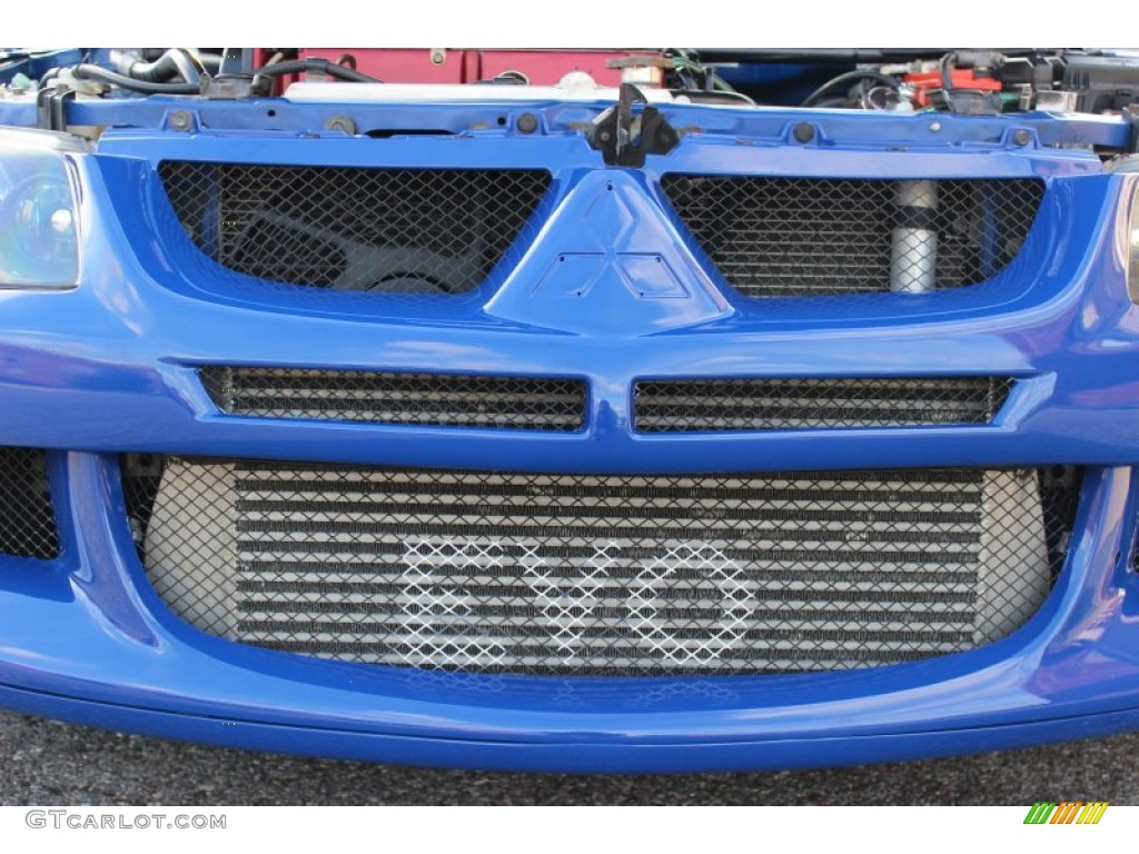 2003 Lancer Evolution VIII - Blue By You / Black/Blue photo #9