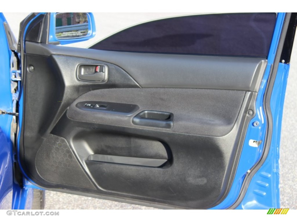 2003 Mitsubishi Lancer Evolution VIII Black/Blue Door Panel Photo #74238473