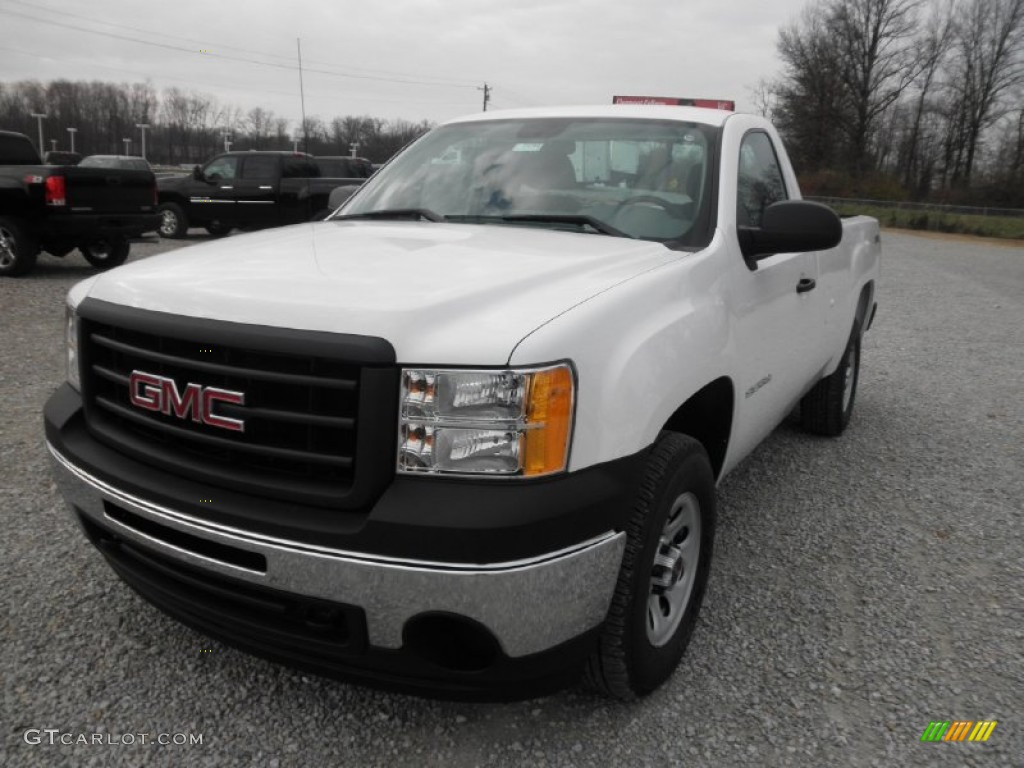 2013 Sierra 1500 Regular Cab 4x4 - Summit White / Ebony photo #3