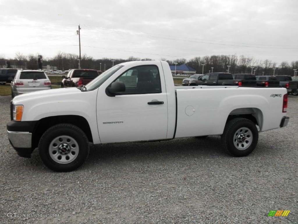 2013 Sierra 1500 Regular Cab 4x4 - Summit White / Ebony photo #4