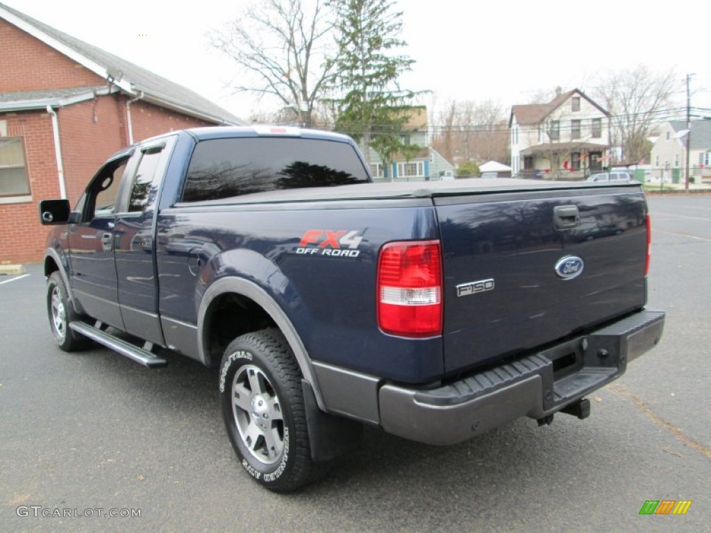 True Blue Metallic 2005 Ford F150 FX4 SuperCab 4x4 Exterior Photo #74240724