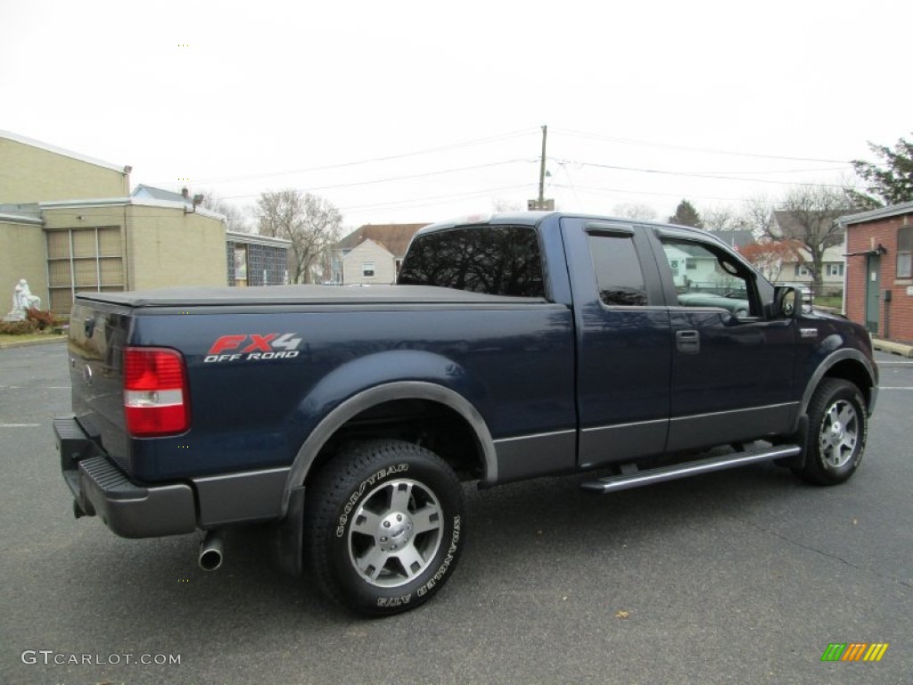 True Blue Metallic 2005 Ford F150 FX4 SuperCab 4x4 Exterior Photo #74240787