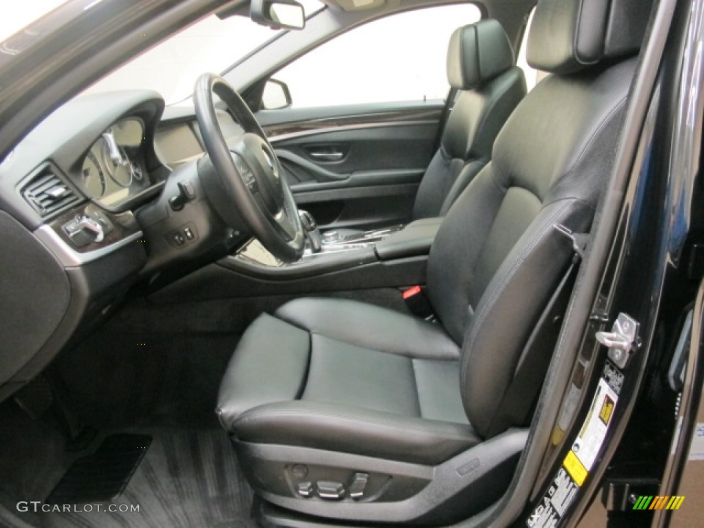 Black Interior 2011 BMW 5 Series 550i xDrive Sedan Photo #74242287