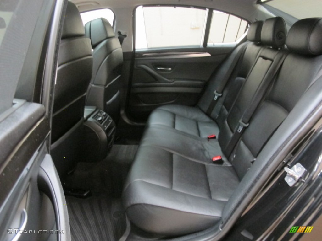 Black Interior 2011 BMW 5 Series 550i xDrive Sedan Photo #74242328