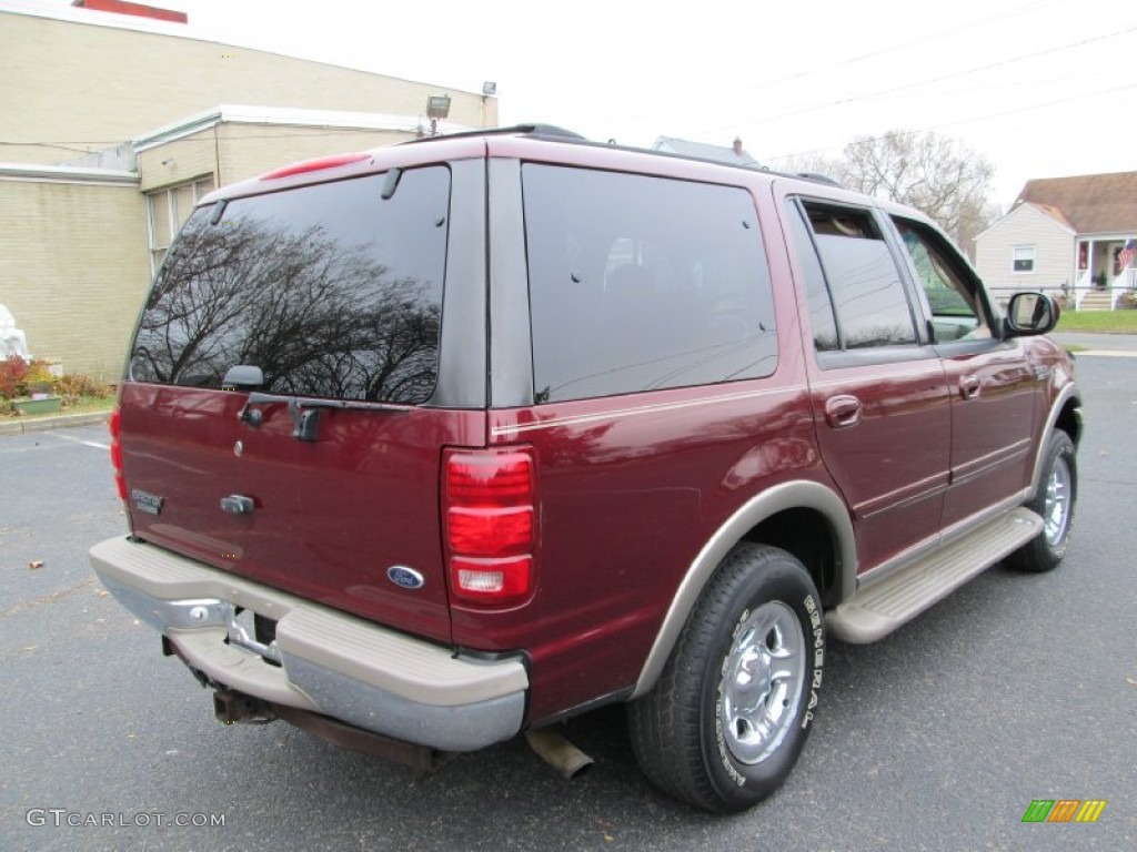 2001 Expedition Eddie Bauer 4x4 - Dark Toreador Red Metallic / Medium Parchment photo #7