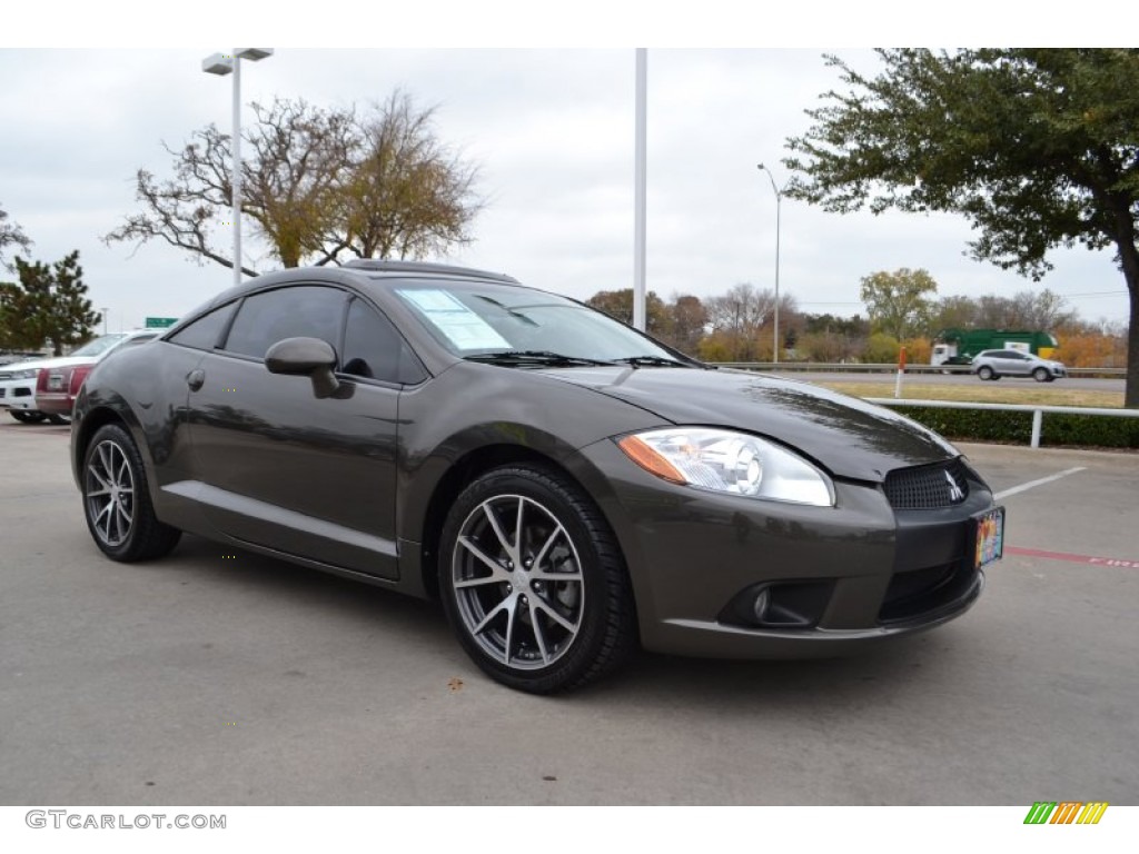 2011 Eclipse GS Sport Coupe - Carbon Pearl / Dark Charcoal photo #7