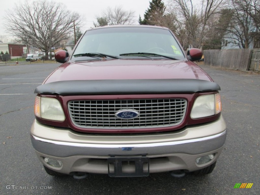 2001 Expedition Eddie Bauer 4x4 - Dark Toreador Red Metallic / Medium Parchment photo #12