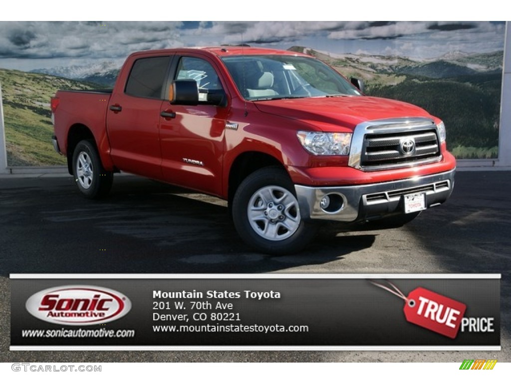 2013 Tundra CrewMax 4x4 - Barcelona Red Metallic / Graphite photo #1