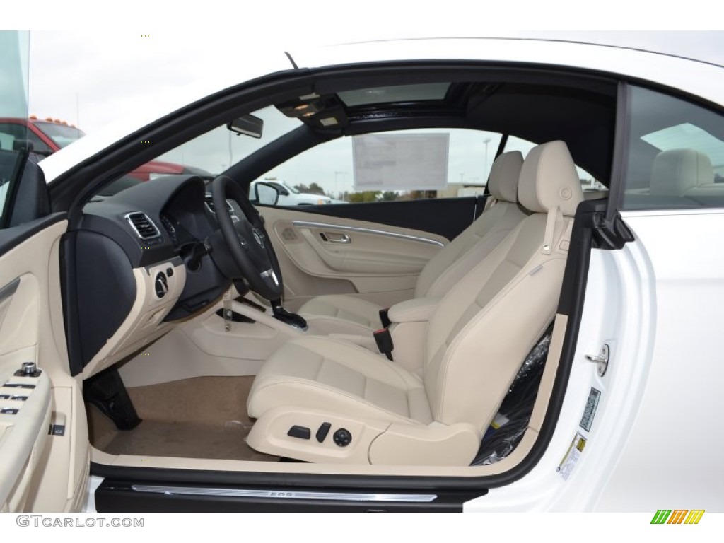 Cornsilk Beige Interior 2013 Volkswagen Eos Komfort Photo #74244263