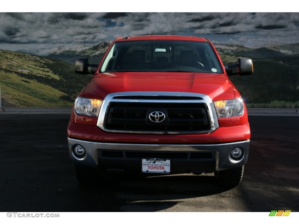 2013 Tundra SR5 TRD Double Cab 4x4 - Barcelona Red Metallic / Graphite photo #3