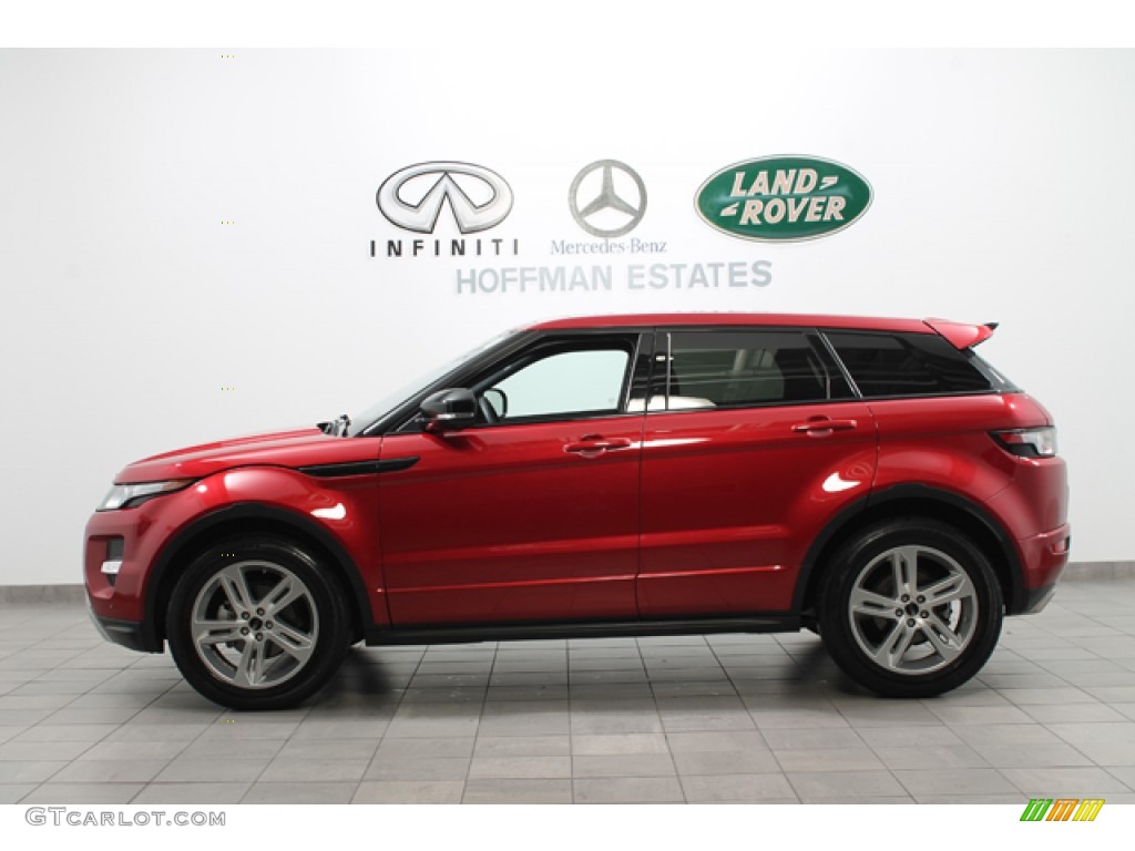 2012 Range Rover Evoque Dynamic - Firenze Red Metallic / Dynamic Ebony/Pimento photo #2