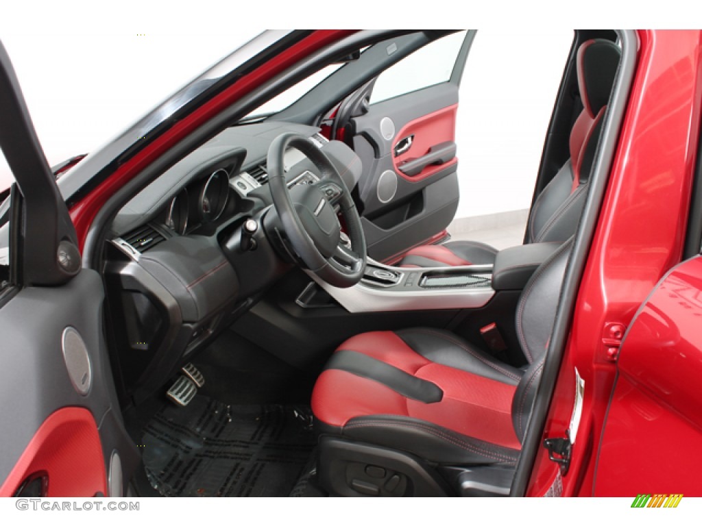 Dynamic Ebony/Pimento Interior 2012 Land Rover Range Rover Evoque Dynamic Photo #74247591