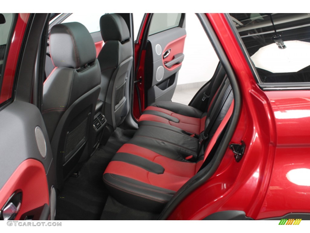 2012 Land Rover Range Rover Evoque Dynamic Rear Seat Photo #74247613