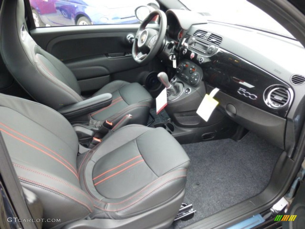 Abarth Nero/Nero (Black/Black) Interior 2013 Fiat 500 Abarth Photo #74247661
