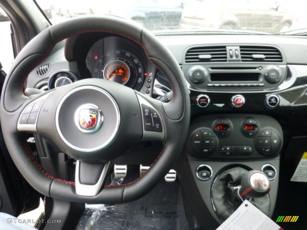 2013 Fiat 500 Abarth Abarth Nero/Nero (Black/Black) Dashboard Photo #74247718