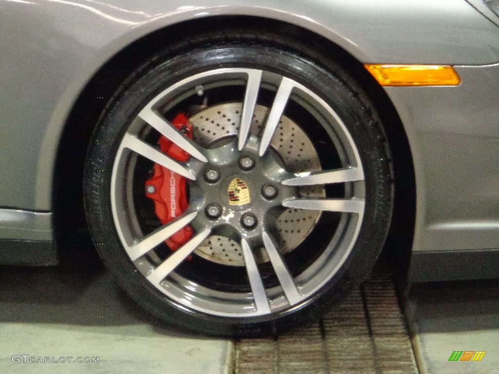 2011 911 Turbo Coupe - Meteor Grey Metallic / Carrera Red photo #25