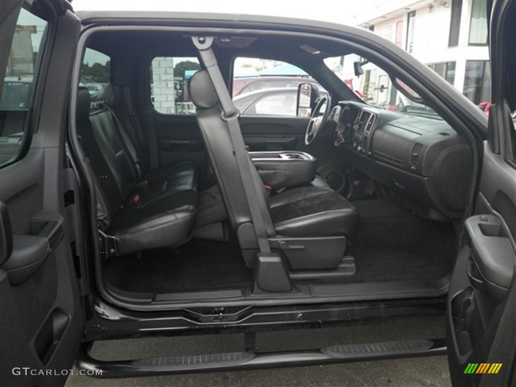 Ebony Interior 2008 Chevrolet Silverado 1500 LS Extended Cab Photo #74248812