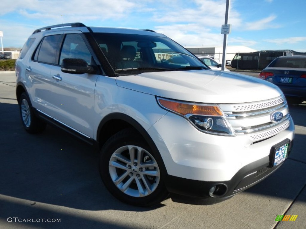 White Platinum Tri-Coat Ford Explorer