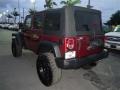 2009 Red Rock Crystal Pearl Jeep Wrangler Unlimited X 4x4  photo #11