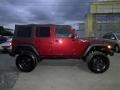2009 Red Rock Crystal Pearl Jeep Wrangler Unlimited X 4x4  photo #16