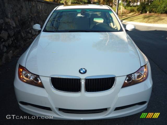 2006 3 Series 325i Sedan - Alpine White / Beige photo #12