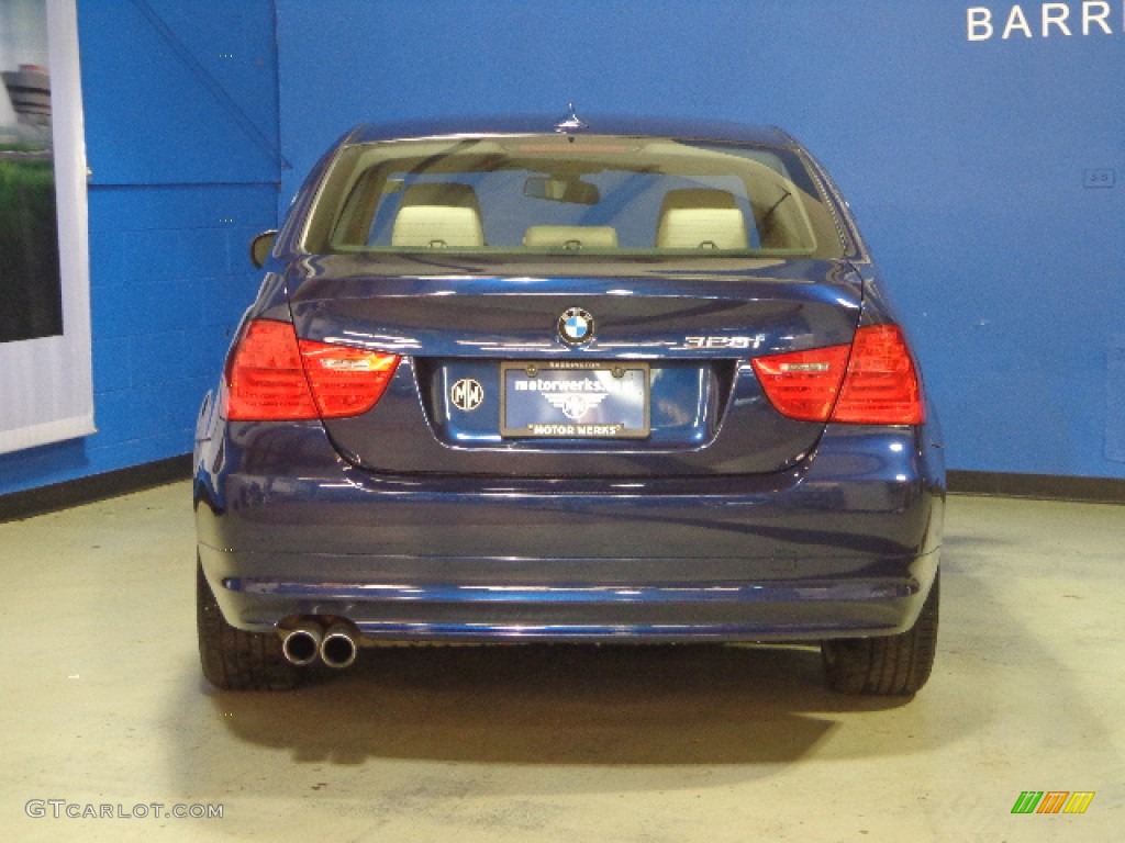 2011 3 Series 328i xDrive Sedan - Deep Sea Blue Metallic / Oyster/Black Dakota Leather photo #7