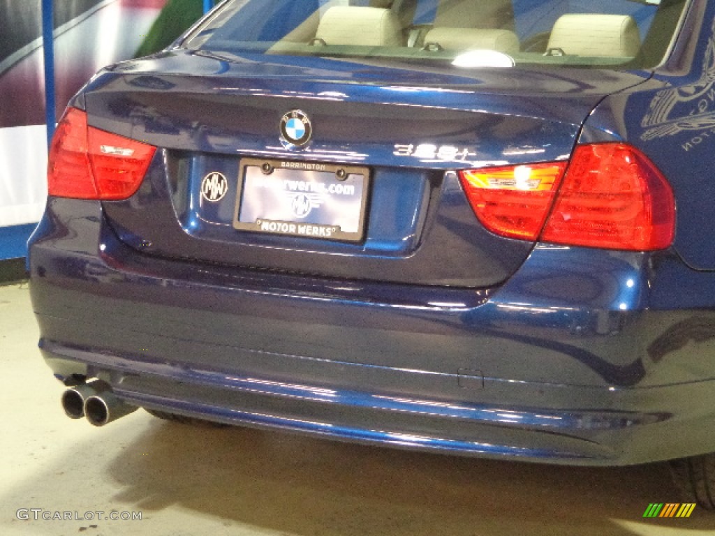 2011 3 Series 328i xDrive Sedan - Deep Sea Blue Metallic / Oyster/Black Dakota Leather photo #8