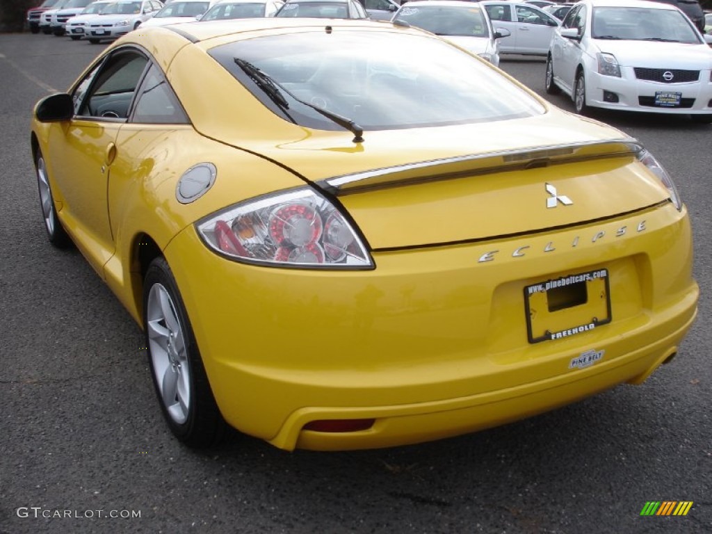 2009 Eclipse GS Coupe - Solar Satin Yellow / Dark Charcoal photo #6