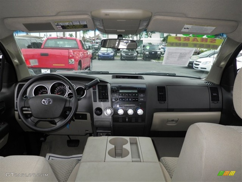 2010 Tundra Double Cab - Black / Sand Beige photo #34