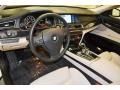 Oyster/Black 2011 BMW 7 Series 750Li Sedan Interior Color