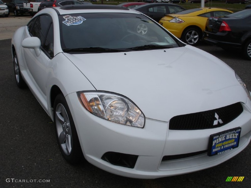 2009 Eclipse GS Coupe - Northstar White Satin / Dark Charcoal photo #3