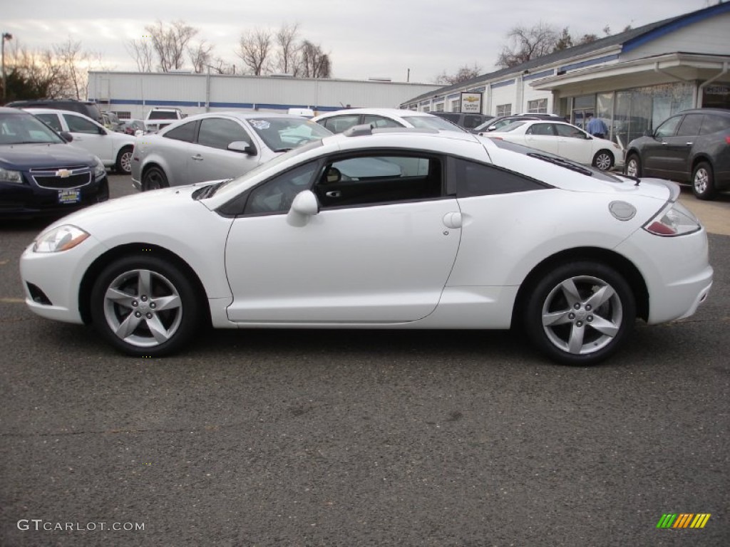 2009 Eclipse GS Coupe - Northstar White Satin / Dark Charcoal photo #9