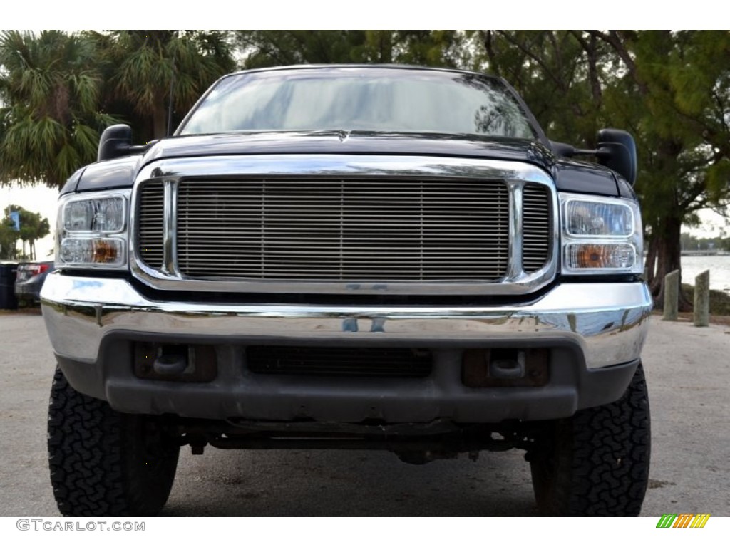 1999 F350 Super Duty Lariat SuperCab 4x4 - Dark Tourmaline Metallic / Medium Prairie Tan photo #5