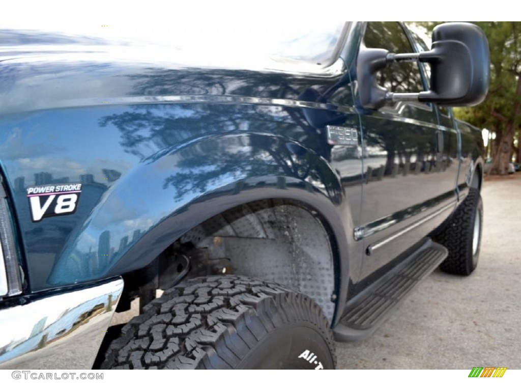 1999 F350 Super Duty Lariat SuperCab 4x4 - Dark Tourmaline Metallic / Medium Prairie Tan photo #13