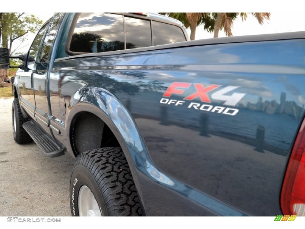 1999 F350 Super Duty Lariat SuperCab 4x4 - Dark Tourmaline Metallic / Medium Prairie Tan photo #16